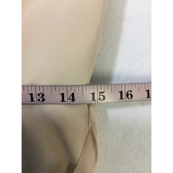 AW BRIDAL 10 L Biscotti cream ruffle bridesmaid formal party maxi dress NEW B112 - Picture 5 of 7